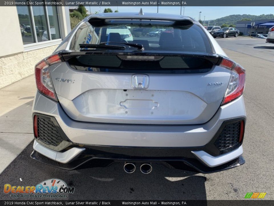 2019 Honda Civic Sport Hatchback Lunar Silver Metallic / Black Photo #6