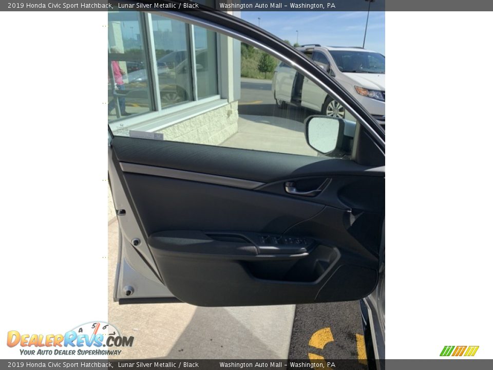 2019 Honda Civic Sport Hatchback Lunar Silver Metallic / Black Photo #10