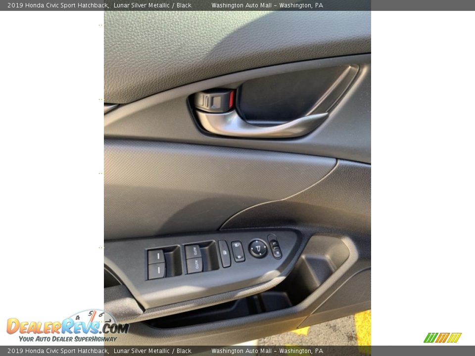 2019 Honda Civic Sport Hatchback Lunar Silver Metallic / Black Photo #11