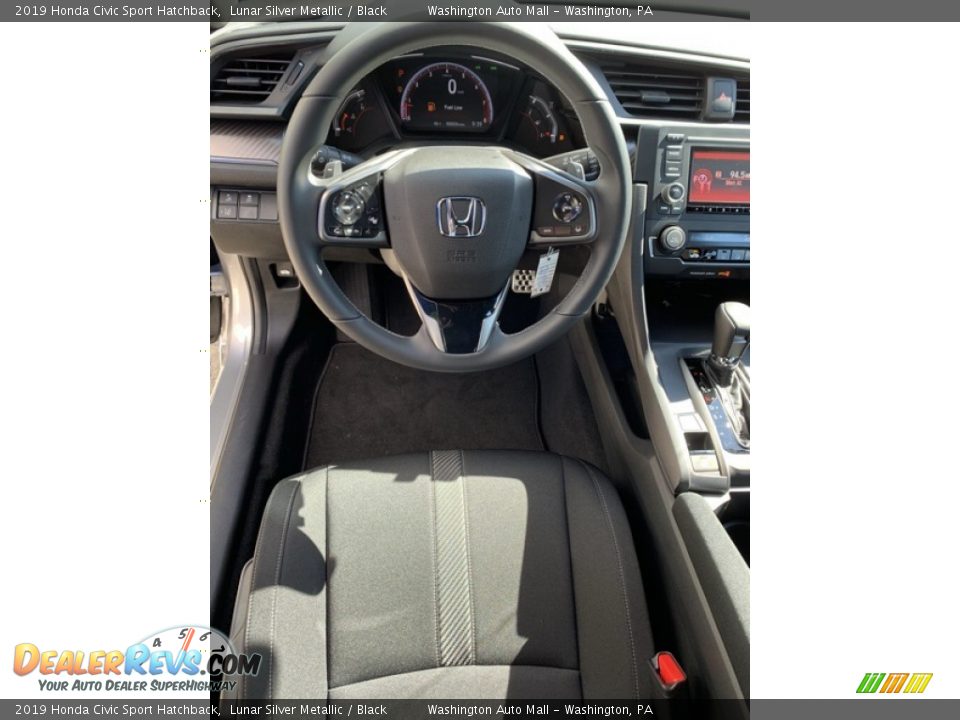 2019 Honda Civic Sport Hatchback Lunar Silver Metallic / Black Photo #13