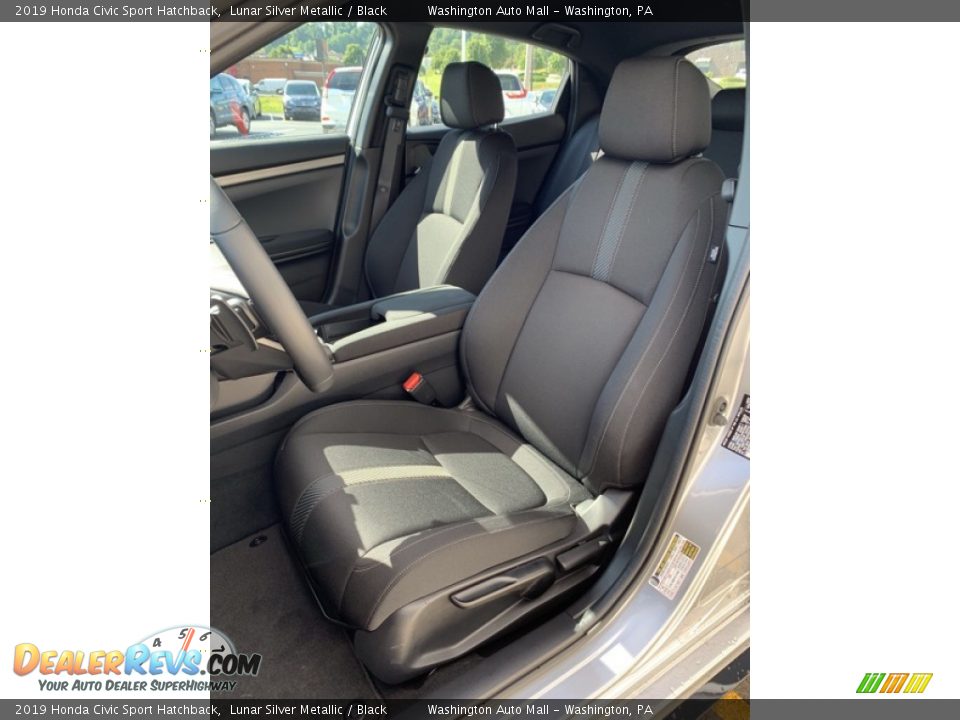 2019 Honda Civic Sport Hatchback Lunar Silver Metallic / Black Photo #14