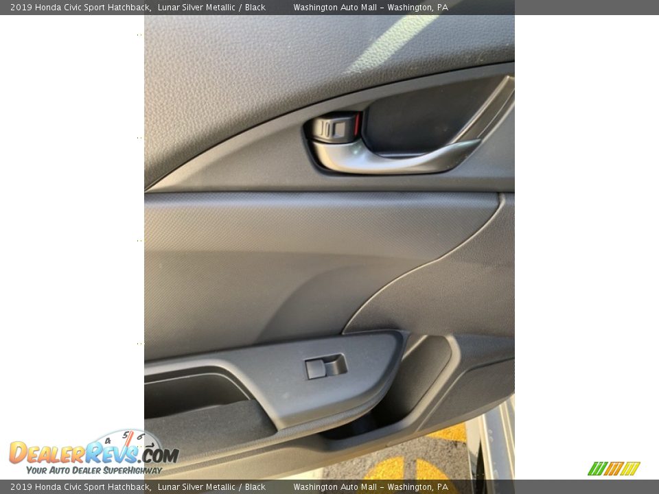 2019 Honda Civic Sport Hatchback Lunar Silver Metallic / Black Photo #17