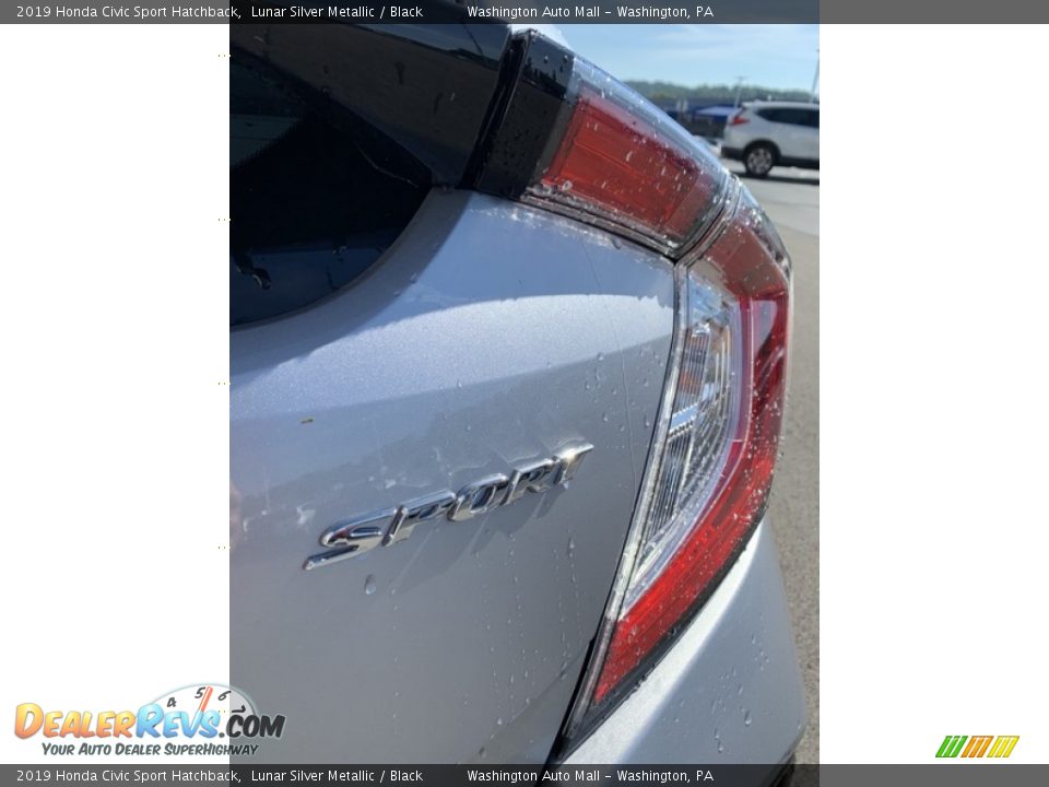 2019 Honda Civic Sport Hatchback Lunar Silver Metallic / Black Photo #22