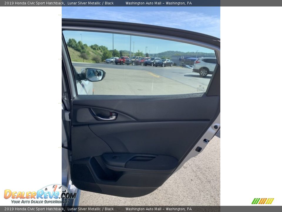 2019 Honda Civic Sport Hatchback Lunar Silver Metallic / Black Photo #23