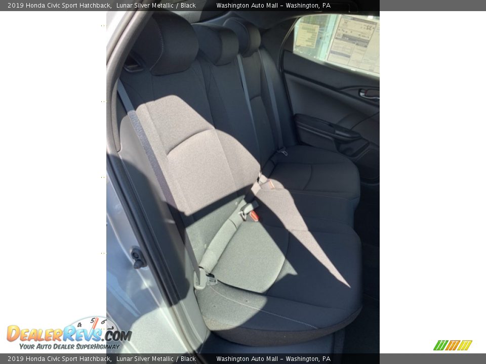 2019 Honda Civic Sport Hatchback Lunar Silver Metallic / Black Photo #24