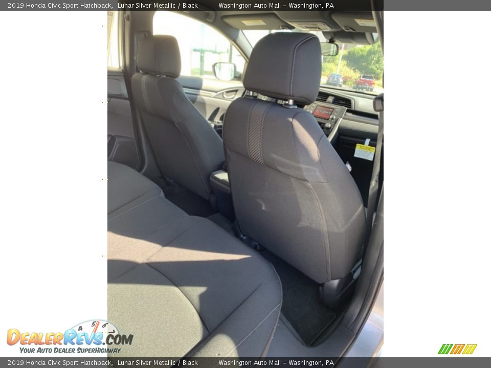 2019 Honda Civic Sport Hatchback Lunar Silver Metallic / Black Photo #25