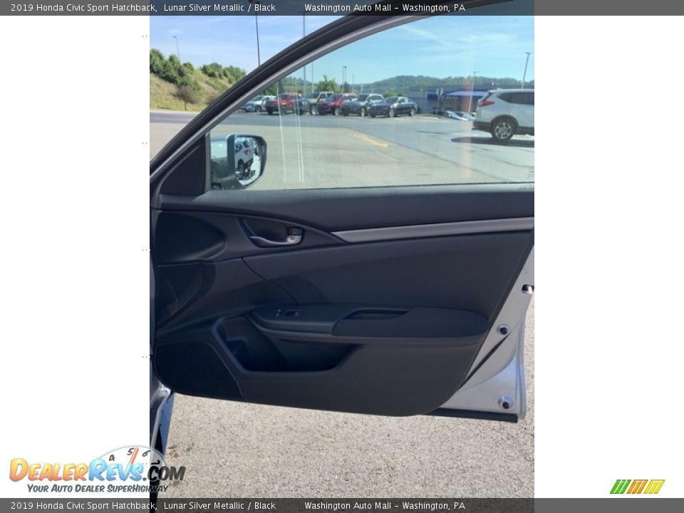 2019 Honda Civic Sport Hatchback Lunar Silver Metallic / Black Photo #26