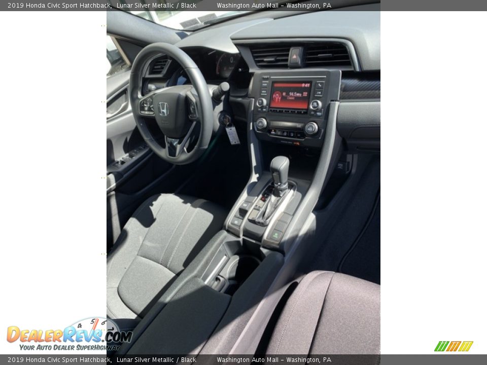 2019 Honda Civic Sport Hatchback Lunar Silver Metallic / Black Photo #28