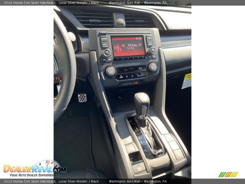 2019 Honda Civic Sport Hatchback Lunar Silver Metallic / Black Photo #31