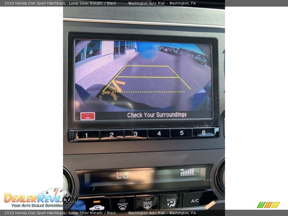 2019 Honda Civic Sport Hatchback Lunar Silver Metallic / Black Photo #32