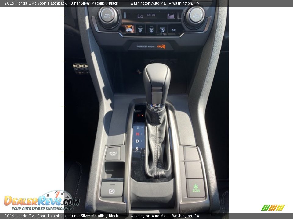 2019 Honda Civic Sport Hatchback Lunar Silver Metallic / Black Photo #33