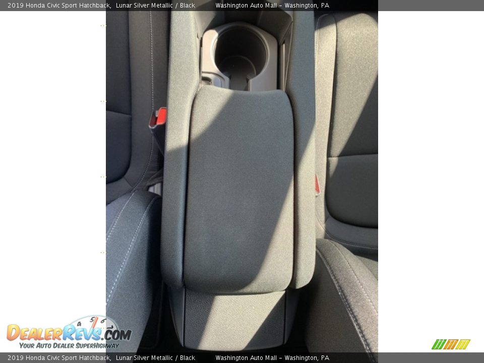 2019 Honda Civic Sport Hatchback Lunar Silver Metallic / Black Photo #34