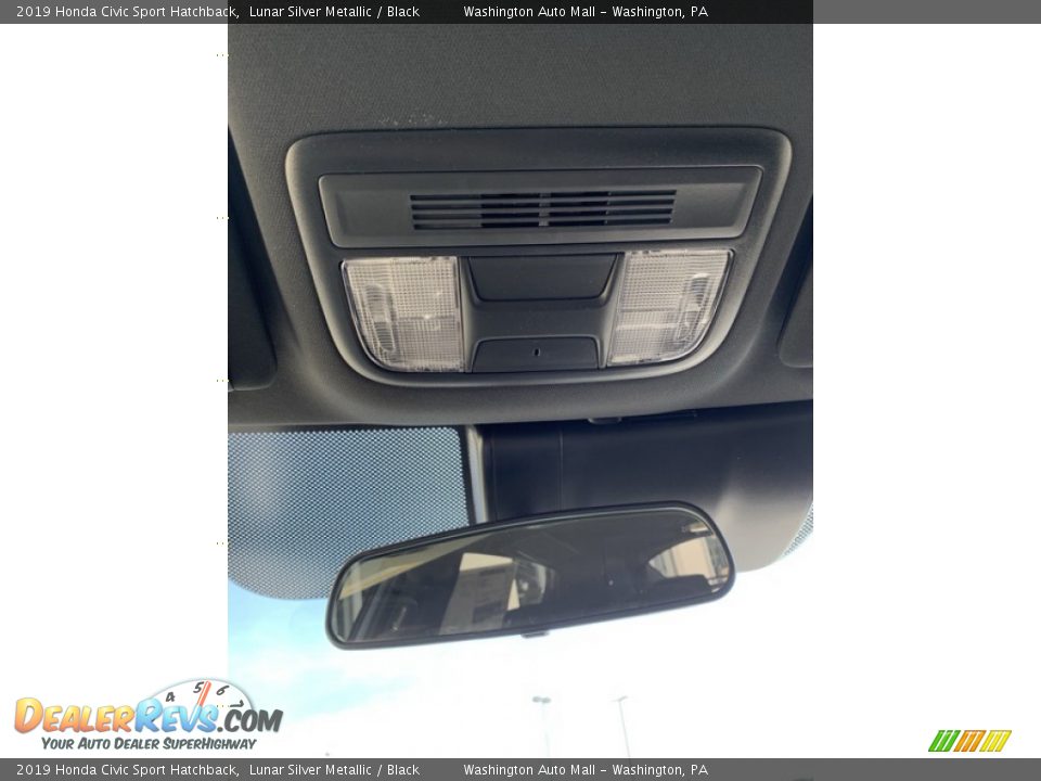 2019 Honda Civic Sport Hatchback Lunar Silver Metallic / Black Photo #36