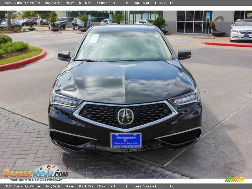 2020 Acura TLX V6 Technology Sedan Majestic Black Pearl / Parchment Photo #2