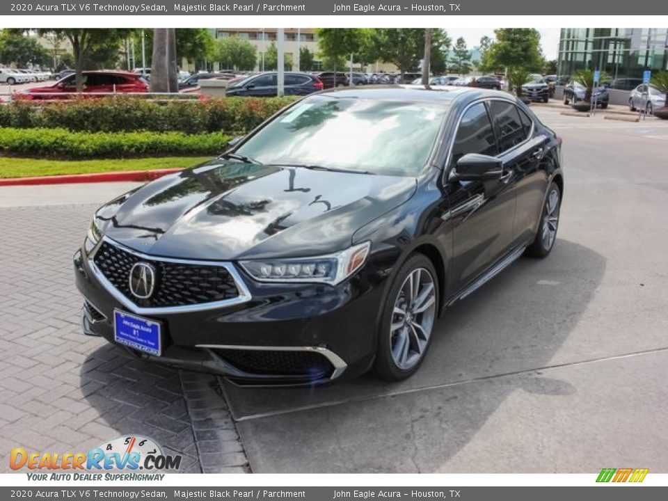 2020 Acura TLX V6 Technology Sedan Majestic Black Pearl / Parchment Photo #3