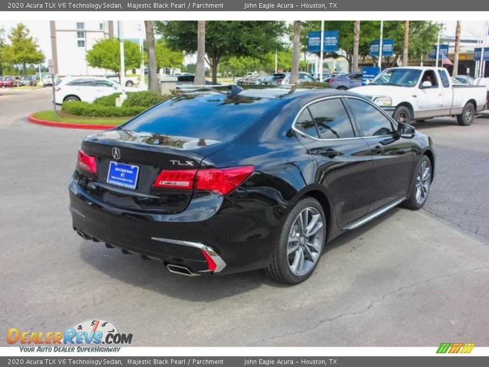 2020 Acura TLX V6 Technology Sedan Majestic Black Pearl / Parchment Photo #7