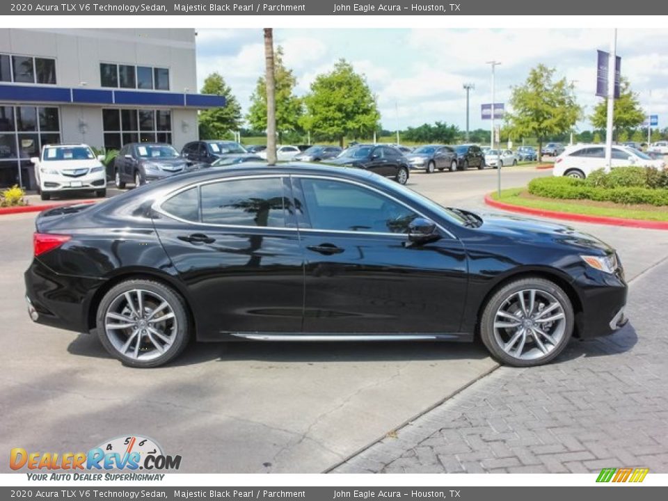 2020 Acura TLX V6 Technology Sedan Majestic Black Pearl / Parchment Photo #8