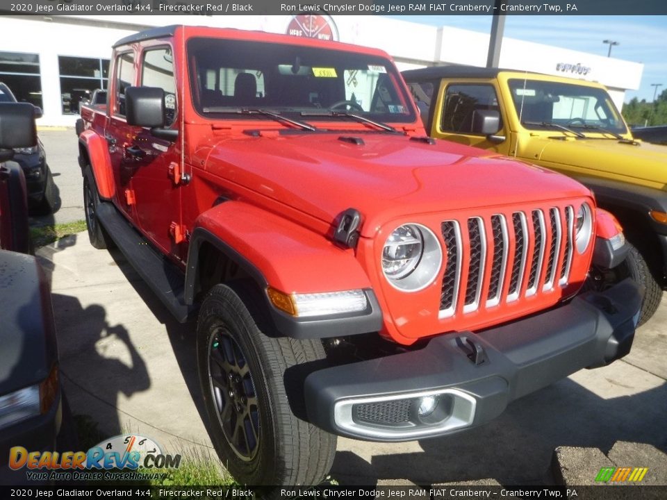 2020 Jeep Gladiator Overland 4x4 Firecracker Red / Black Photo #6