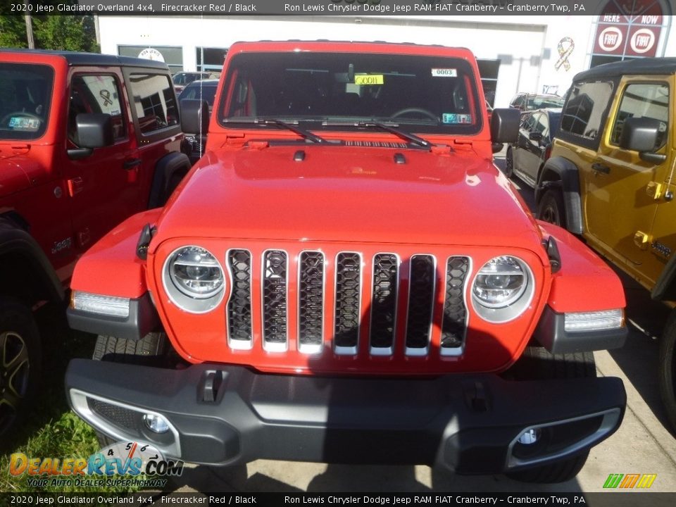 2020 Jeep Gladiator Overland 4x4 Firecracker Red / Black Photo #7