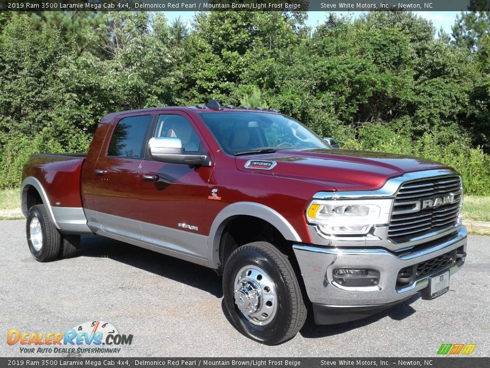 Delmonico Red Pearl 2019 Ram 3500 Laramie Mega Cab 4x4 Photo #4