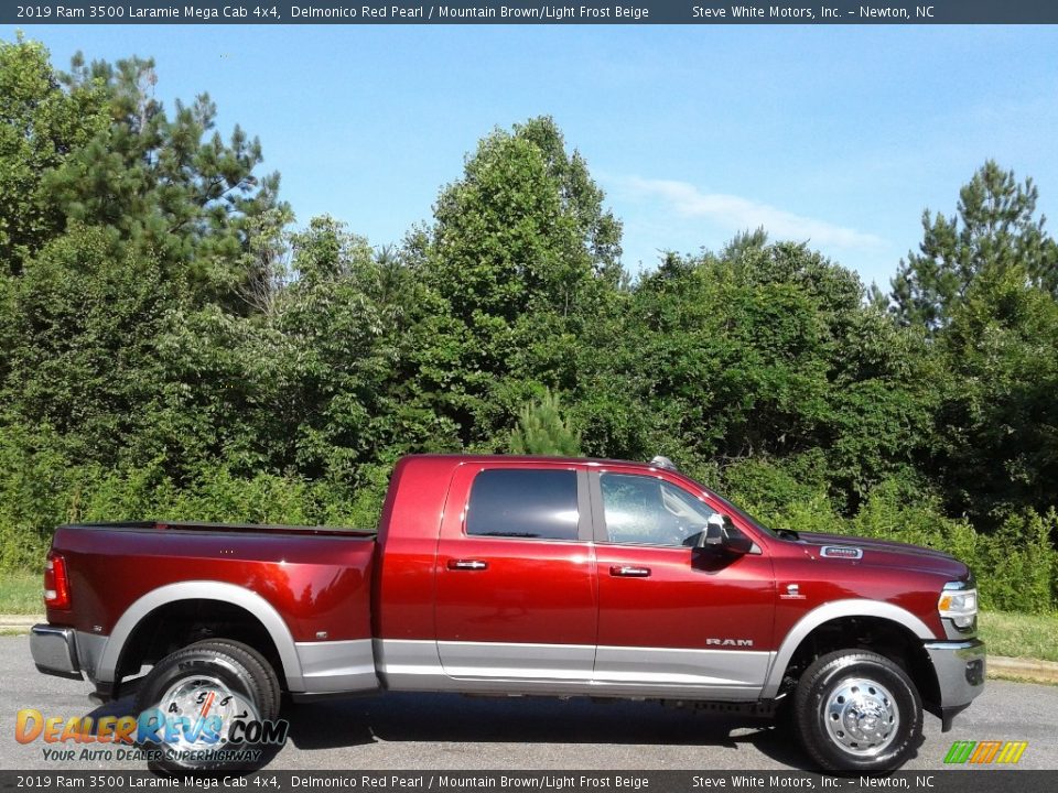 Delmonico Red Pearl 2019 Ram 3500 Laramie Mega Cab 4x4 Photo #5