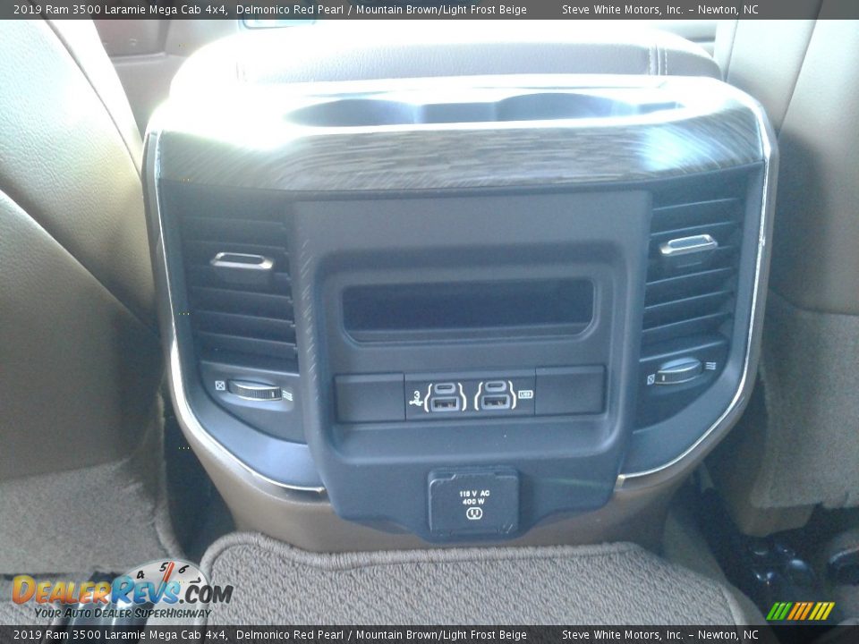 2019 Ram 3500 Laramie Mega Cab 4x4 Delmonico Red Pearl / Mountain Brown/Light Frost Beige Photo #13