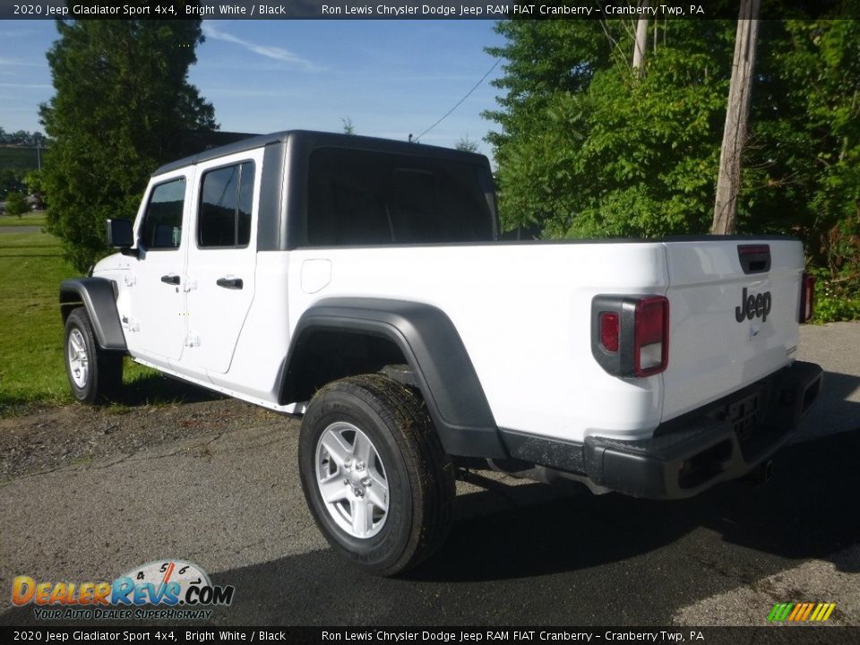 2020 Jeep Gladiator Sport 4x4 Bright White / Black Photo #3