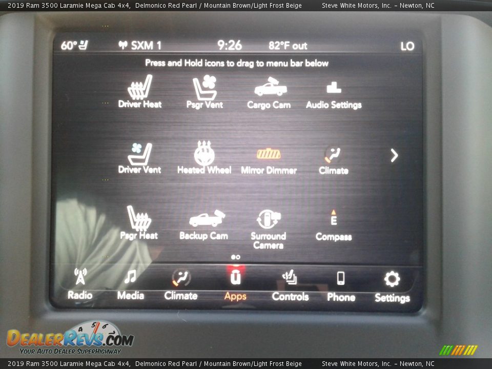 2019 Ram 3500 Laramie Mega Cab 4x4 Delmonico Red Pearl / Mountain Brown/Light Frost Beige Photo #26