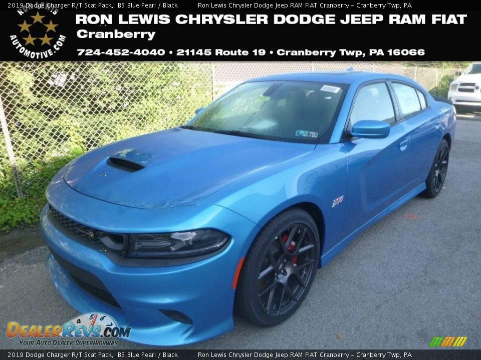 2019 Dodge Charger R/T Scat Pack B5 Blue Pearl / Black Photo #1