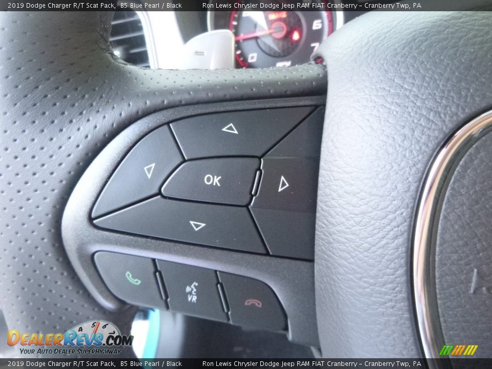2019 Dodge Charger R/T Scat Pack B5 Blue Pearl / Black Photo #16