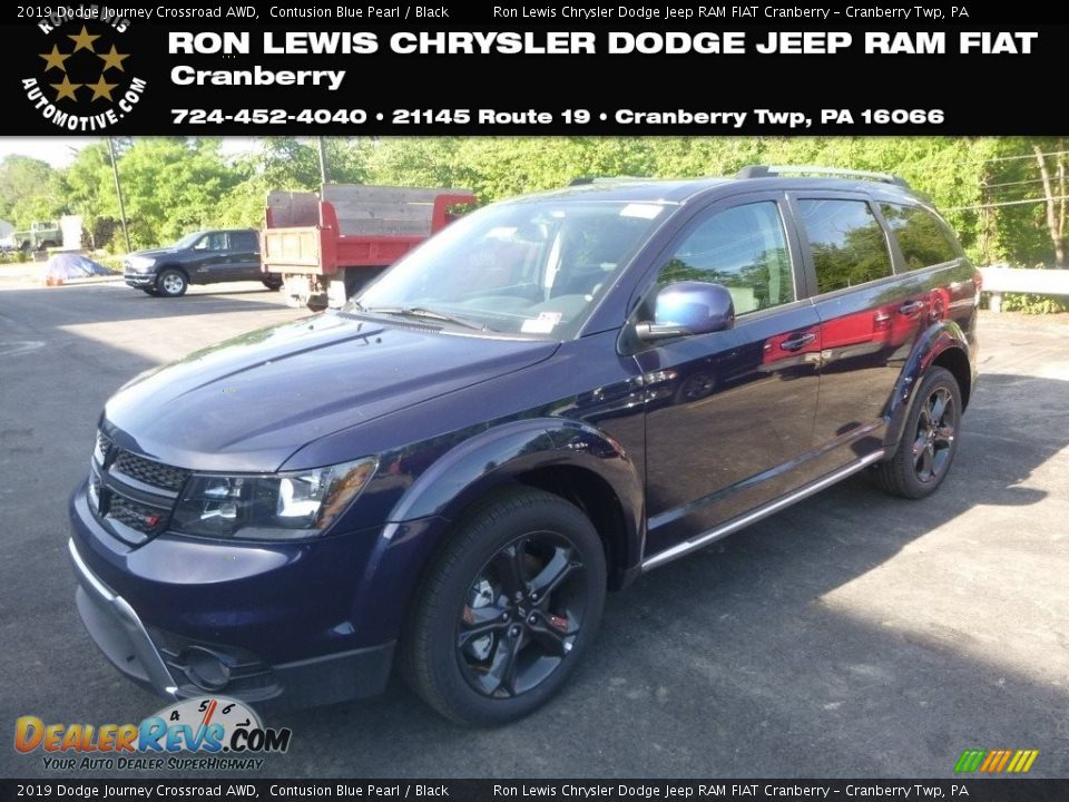 2019 Dodge Journey Crossroad AWD Contusion Blue Pearl / Black Photo #1