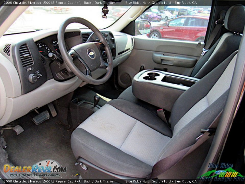 2008 Chevrolet Silverado 1500 LS Regular Cab 4x4 Black / Dark Titanium Photo #11