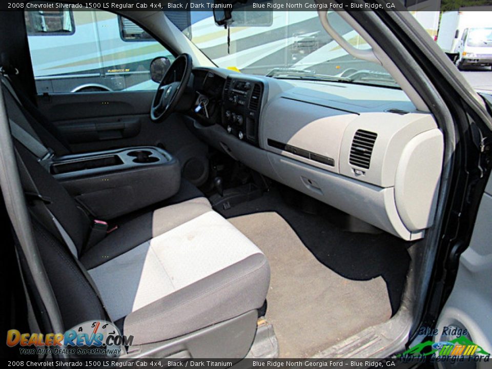 2008 Chevrolet Silverado 1500 LS Regular Cab 4x4 Black / Dark Titanium Photo #13