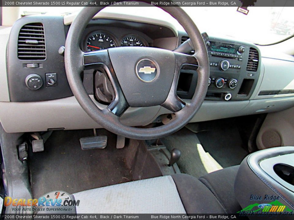 2008 Chevrolet Silverado 1500 LS Regular Cab 4x4 Black / Dark Titanium Photo #16