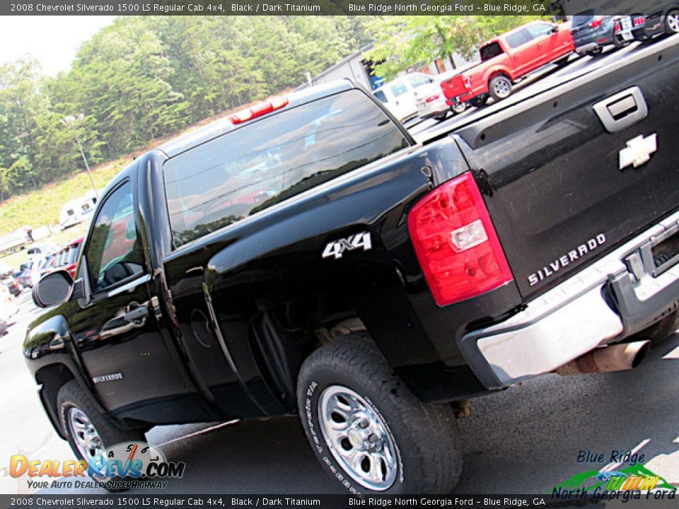2008 Chevrolet Silverado 1500 LS Regular Cab 4x4 Black / Dark Titanium Photo #26