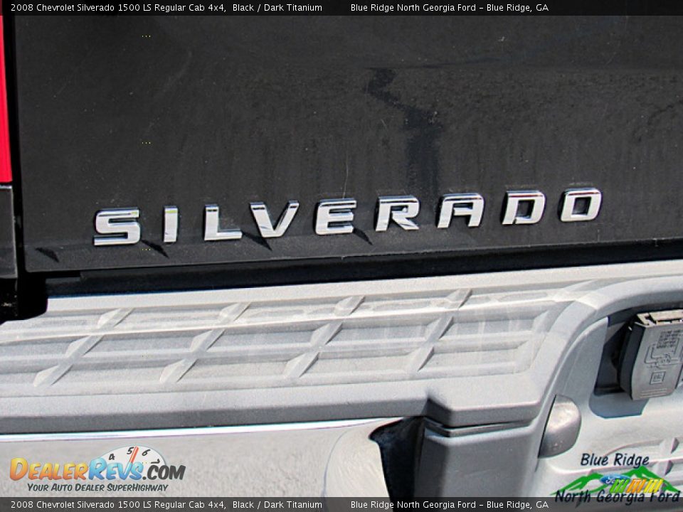 2008 Chevrolet Silverado 1500 LS Regular Cab 4x4 Black / Dark Titanium Photo #27