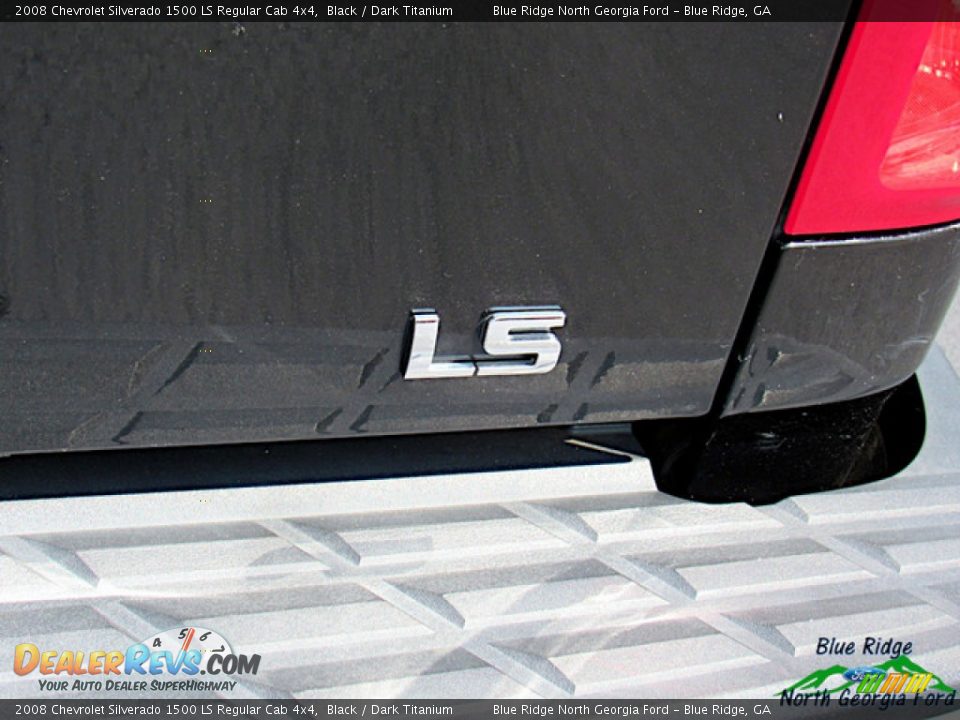 2008 Chevrolet Silverado 1500 LS Regular Cab 4x4 Black / Dark Titanium Photo #28