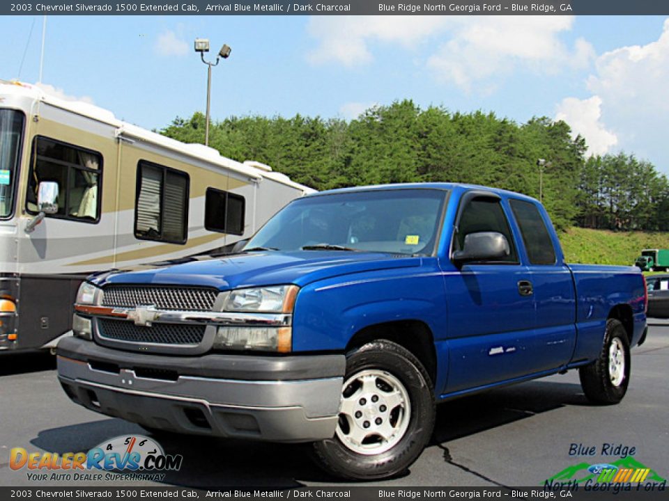2003 Chevrolet Silverado 1500 Extended Cab Arrival Blue Metallic / Dark Charcoal Photo #1
