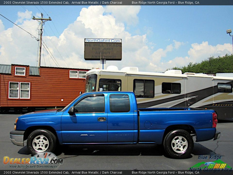 2003 Chevrolet Silverado 1500 Extended Cab Arrival Blue Metallic / Dark Charcoal Photo #2