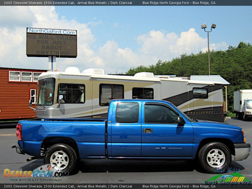 2003 Chevrolet Silverado 1500 Extended Cab Arrival Blue Metallic / Dark Charcoal Photo #7