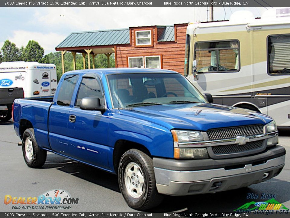 2003 Chevrolet Silverado 1500 Extended Cab Arrival Blue Metallic / Dark Charcoal Photo #8