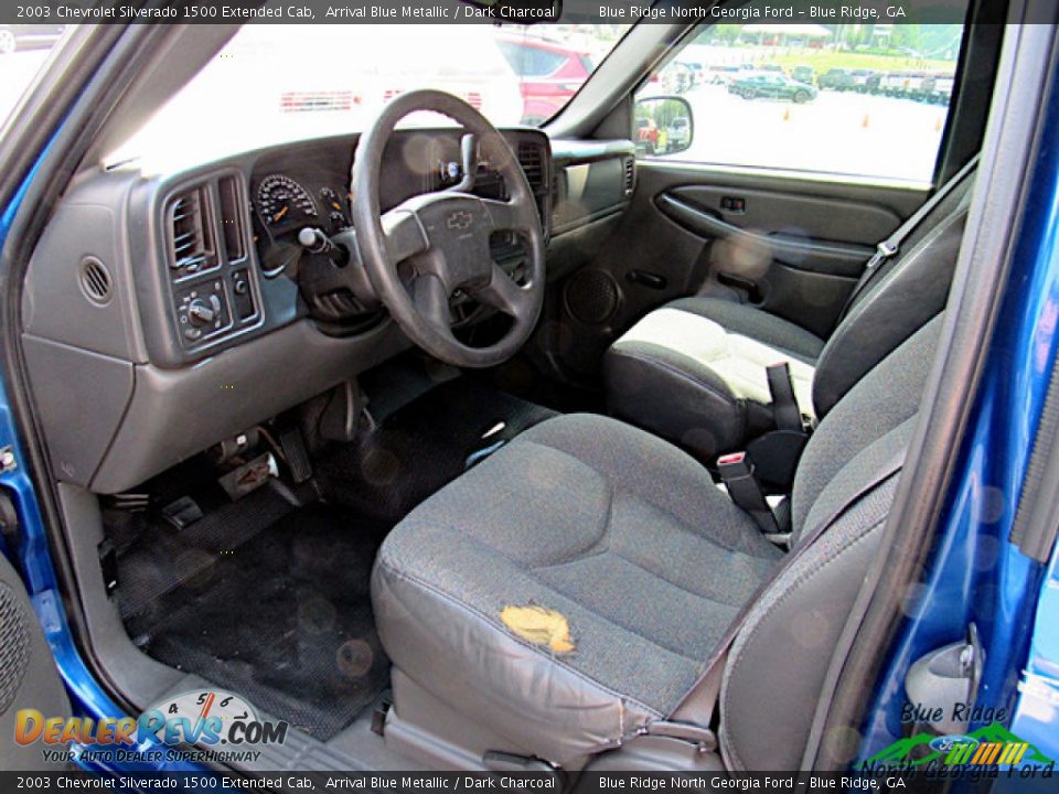 2003 Chevrolet Silverado 1500 Extended Cab Arrival Blue Metallic / Dark Charcoal Photo #11