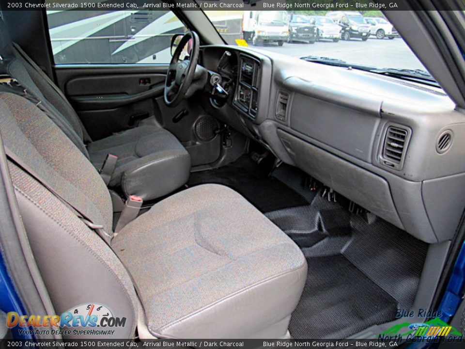 2003 Chevrolet Silverado 1500 Extended Cab Arrival Blue Metallic / Dark Charcoal Photo #13