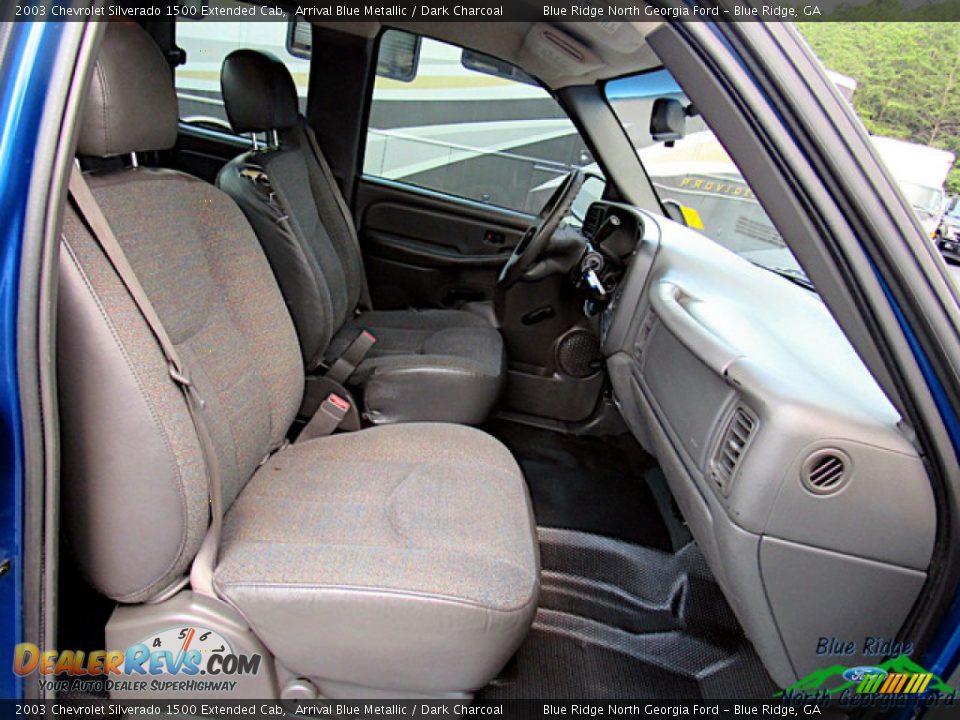 2003 Chevrolet Silverado 1500 Extended Cab Arrival Blue Metallic / Dark Charcoal Photo #14