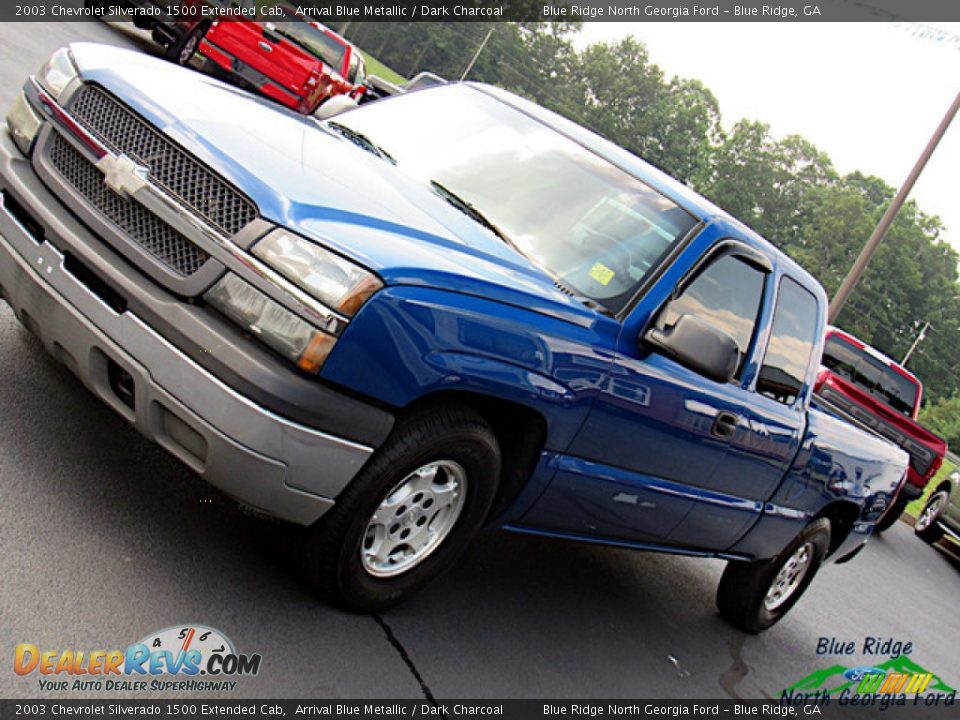 2003 Chevrolet Silverado 1500 Extended Cab Arrival Blue Metallic / Dark Charcoal Photo #16