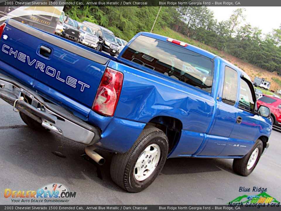 2003 Chevrolet Silverado 1500 Extended Cab Arrival Blue Metallic / Dark Charcoal Photo #18