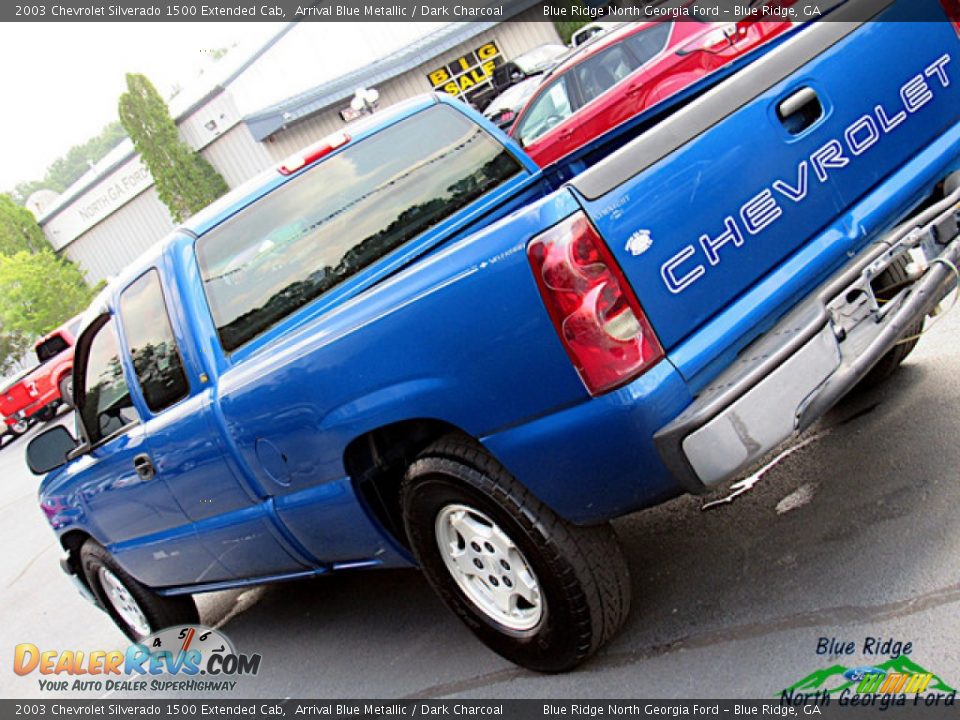 2003 Chevrolet Silverado 1500 Extended Cab Arrival Blue Metallic / Dark Charcoal Photo #19