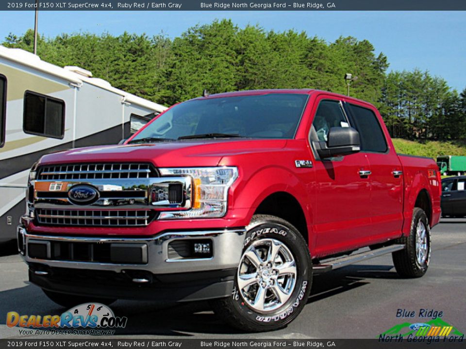 2019 Ford F150 XLT SuperCrew 4x4 Ruby Red / Earth Gray Photo #1
