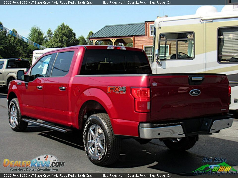 2019 Ford F150 XLT SuperCrew 4x4 Ruby Red / Earth Gray Photo #3