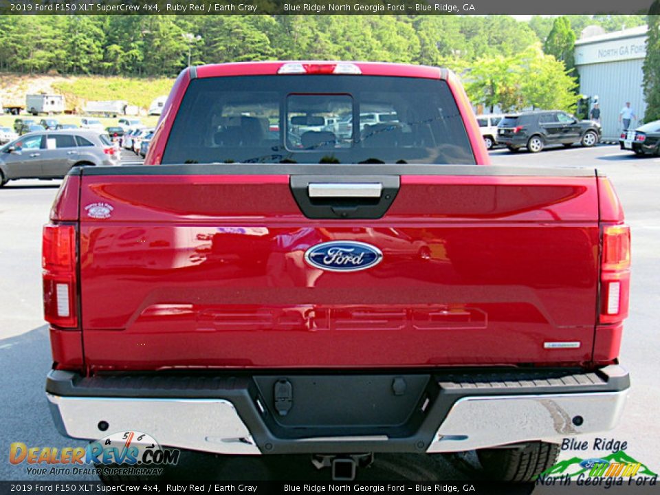2019 Ford F150 XLT SuperCrew 4x4 Ruby Red / Earth Gray Photo #4